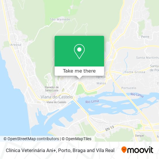 Clínica Veterinária Ani+ mapa