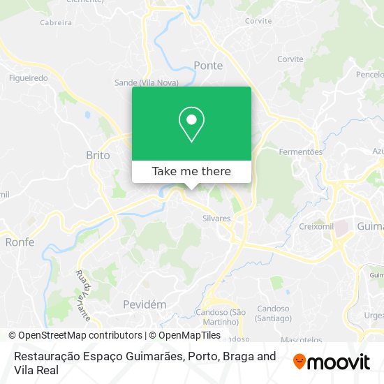 Restauração Espaço Guimarães map