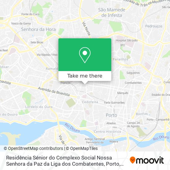 Residência Sénior do Complexo Social Nossa Senhora da Paz da Liga dos Combatentes map