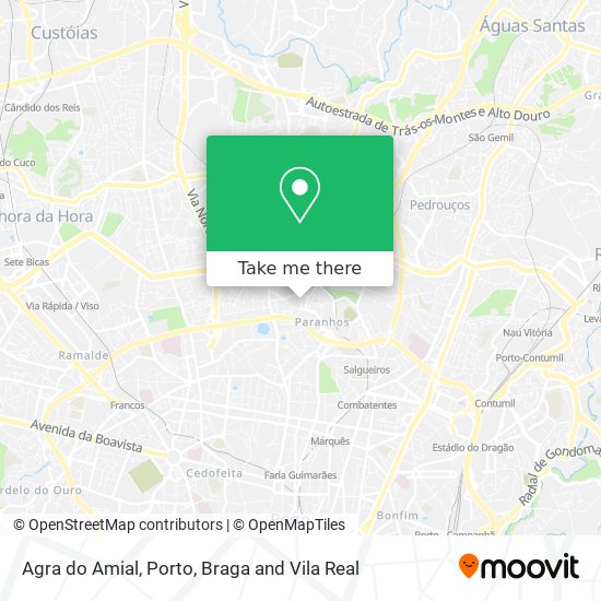 Agra do Amial map