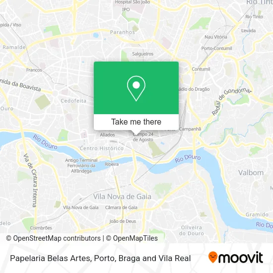 Papelaria Belas Artes map