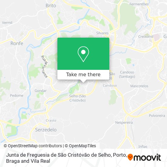 Junta de Freguesia de São Cristóvão de Selho map