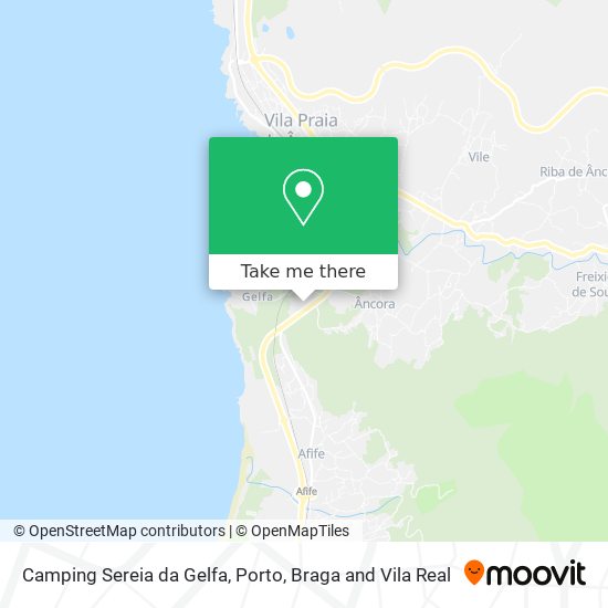 Camping Sereia da Gelfa map