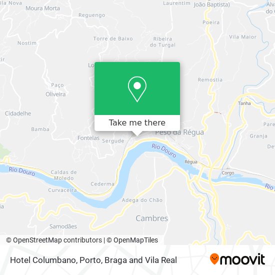 Hotel Columbano mapa