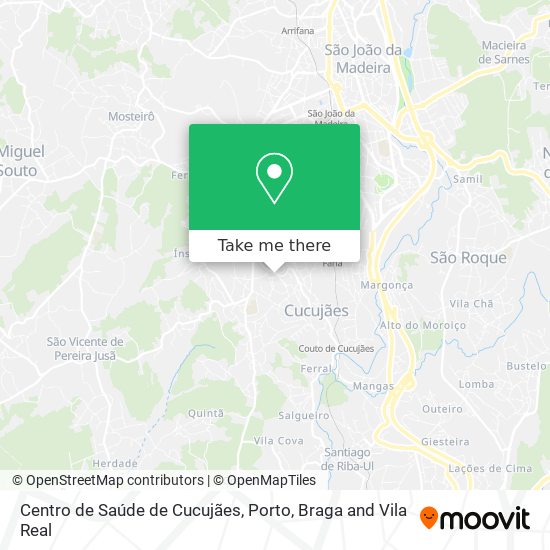 Centro de Saúde de Cucujães map
