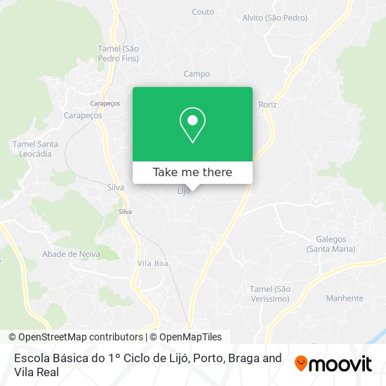 Escola Básica do 1º Ciclo de Lijó map