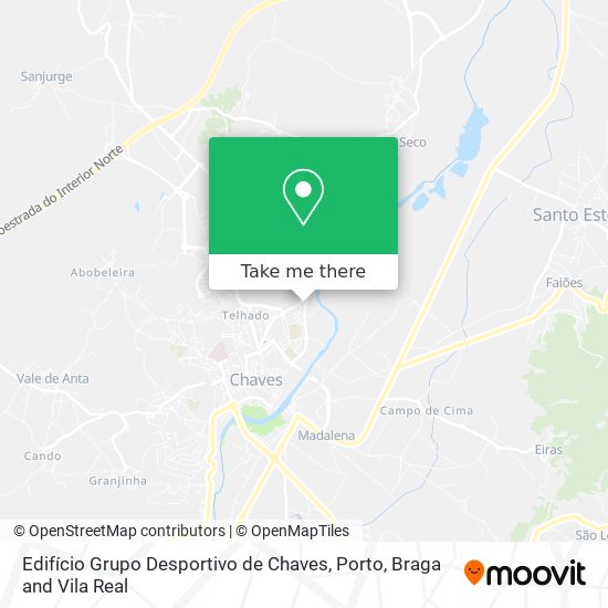 Edifício Grupo Desportivo de Chaves map
