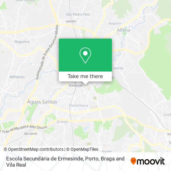 Escola Secundária de Ermesinde mapa