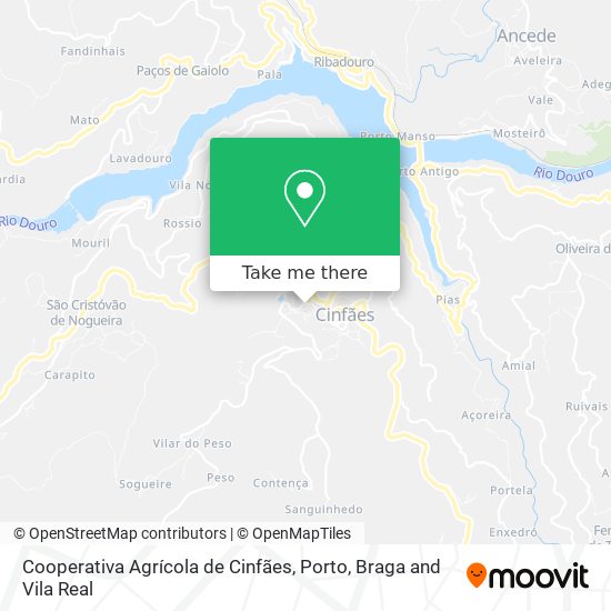 Cooperativa Agrícola de Cinfães mapa