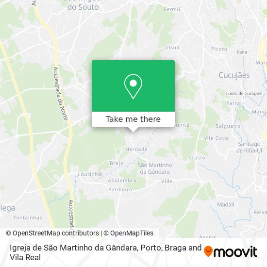 Igreja de São Martinho da Gândara map