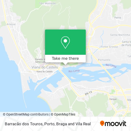 Barracão dos Touros map