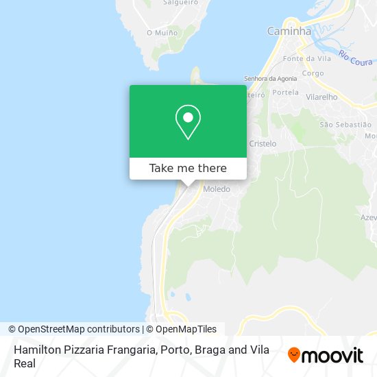 Hamilton Pizzaria Frangaria map