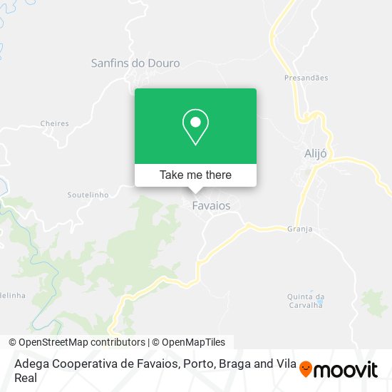 Adega Cooperativa De Favaios map