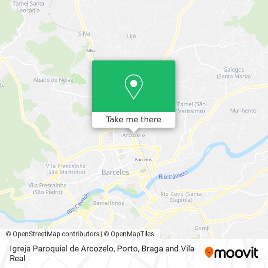 Igreja Paroquial de Arcozelo map