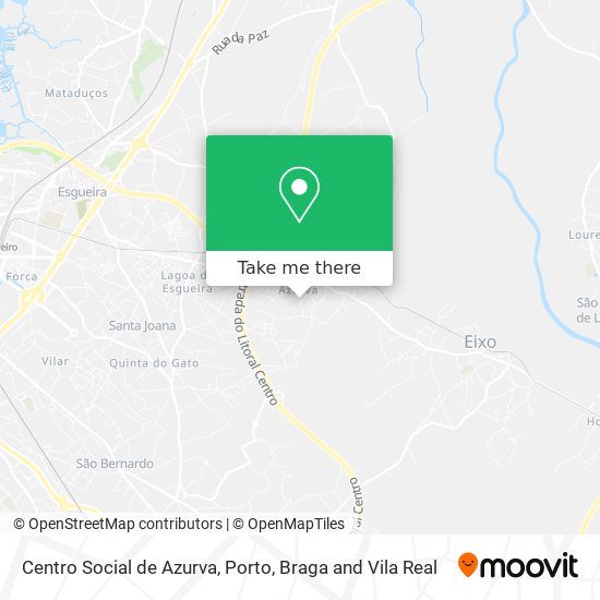 Centro Social de Azurva mapa