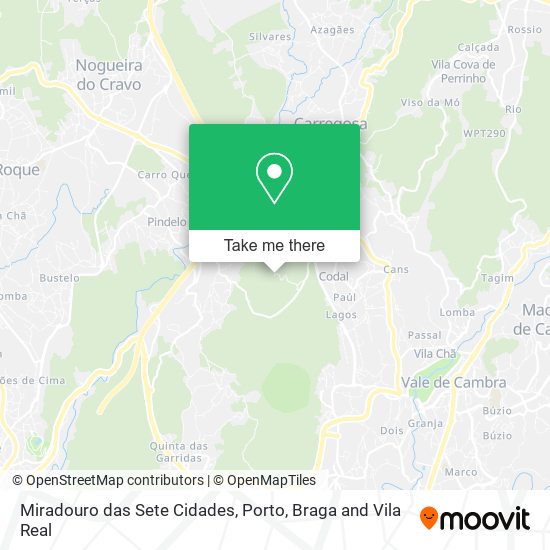 Miradouro das Sete Cidades map