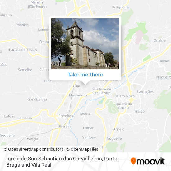 Igreja de São Sebastião das Carvalheiras map