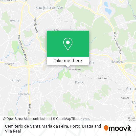 Cemitério de Santa Maria da Feira map