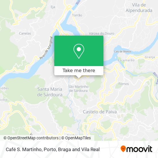 Café S. Martinho mapa