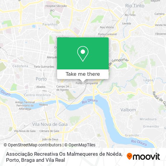 Associação Recreativa Os Malmequeres de Noêda map