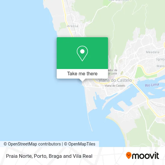 Praia Norte map