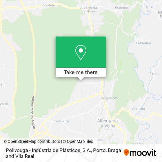 Polivouga - Indústria de Plásticos, S.A. map