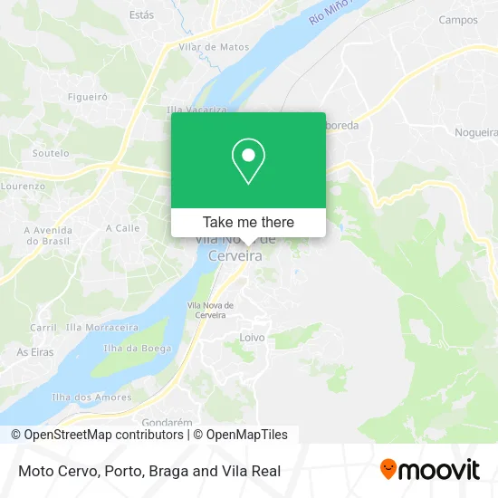 Moto Cervo map