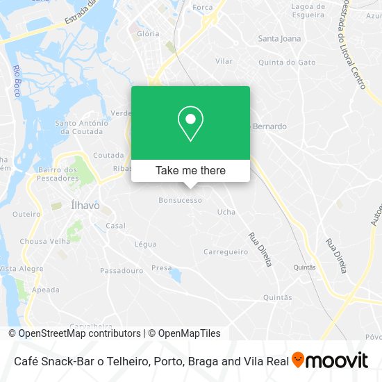 Café Snack-Bar o Telheiro mapa
