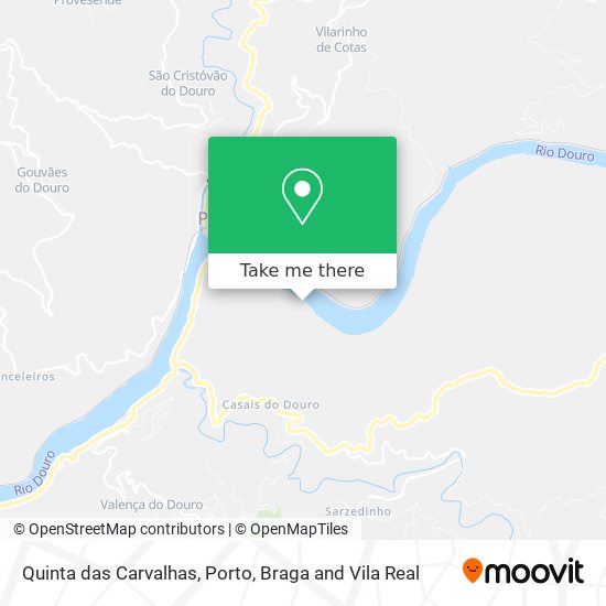 Quinta das Carvalhas mapa