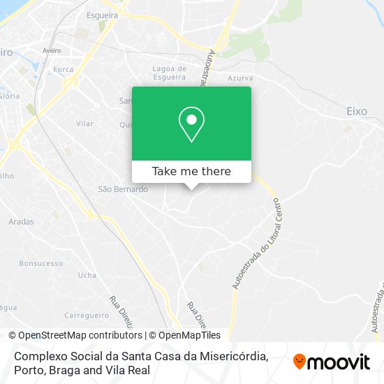 Complexo Social da Santa Casa da Misericórdia mapa