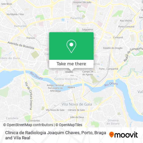 Clínica de Radiologia Joaquim Chaves mapa