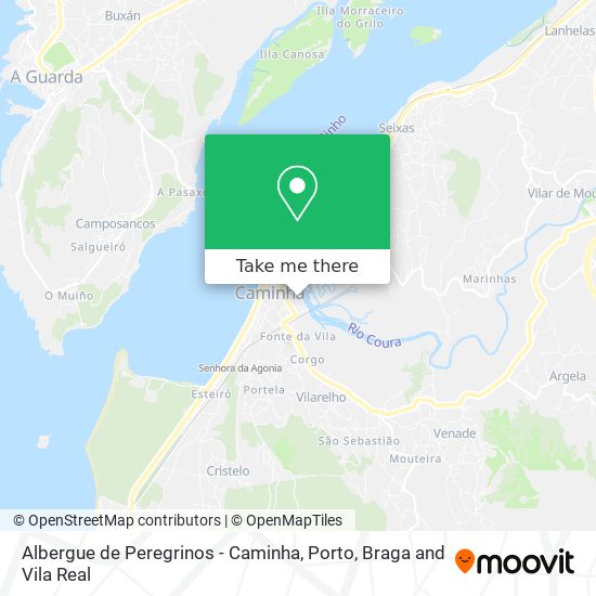 Albergue de Peregrinos - Caminha map