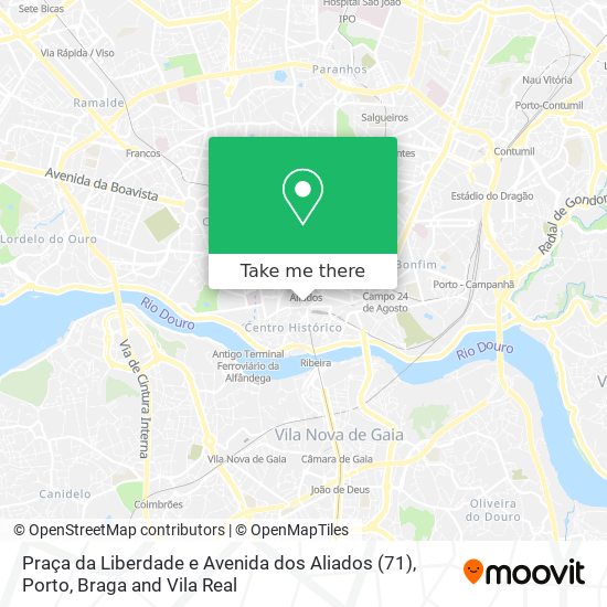 Praça da Liberdade e Avenida dos Aliados (71) map