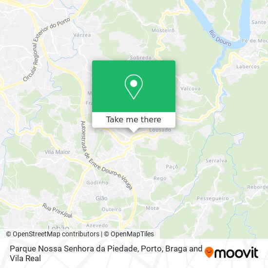 Parque Nossa Senhora da Piedade mapa