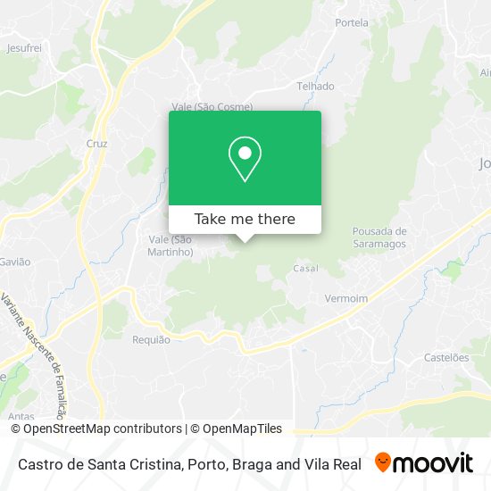 Castro de Santa Cristina map