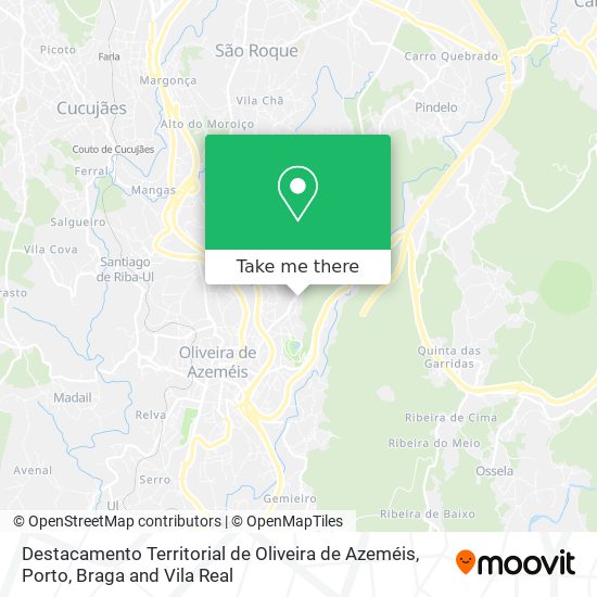 Destacamento Territorial de Oliveira de Azeméis map