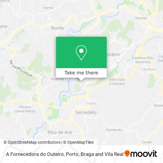 A Fornecedora do Outeiro map