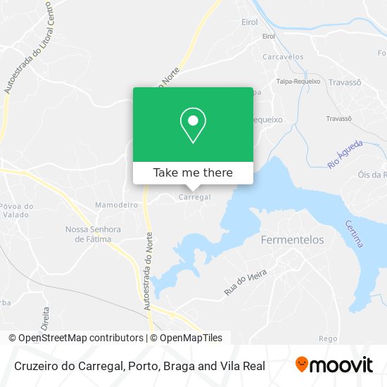 Cruzeiro do Carregal mapa