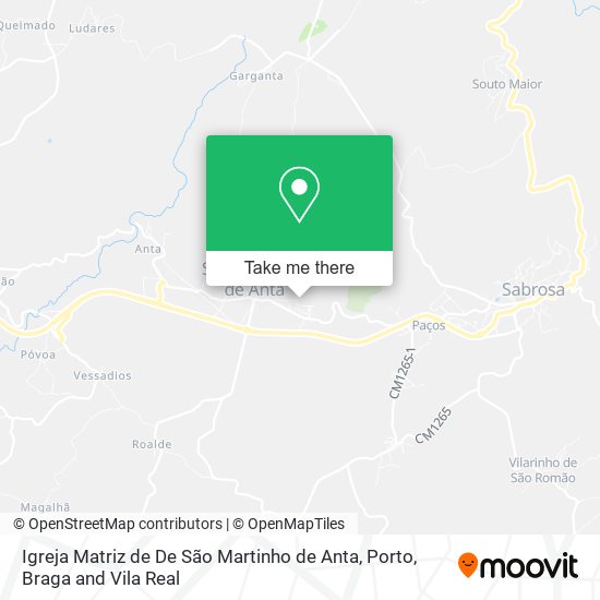 Igreja Matriz de De São Martinho de Anta map