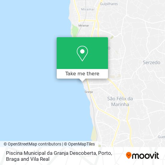 Piscina Municipal da Granja Descoberta map