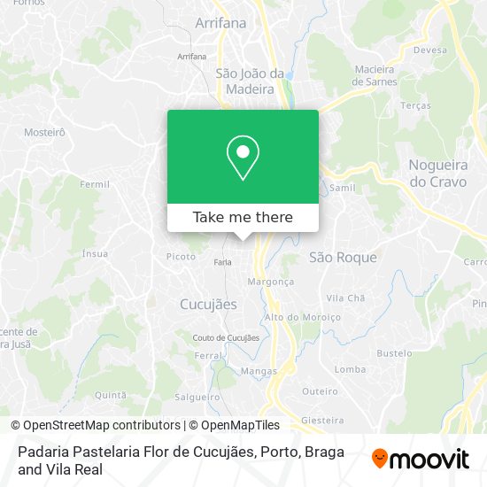 Padaria Pastelaria Flor de Cucujães map