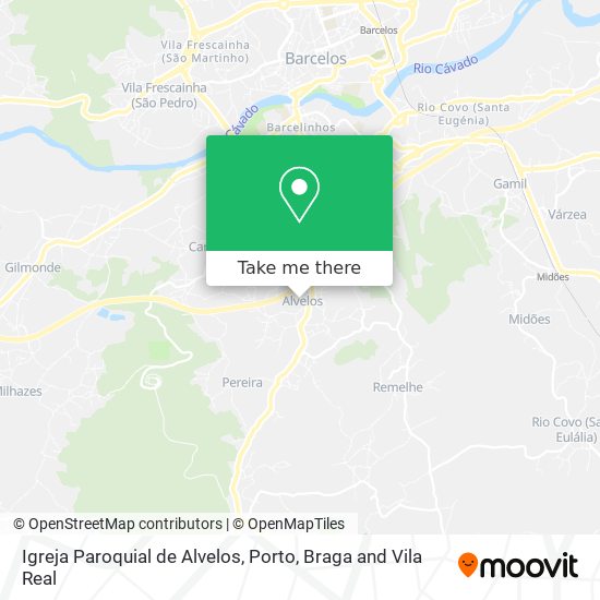 Igreja Paroquial de Alvelos map