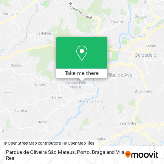 Parque de Oliveira São Mateus mapa