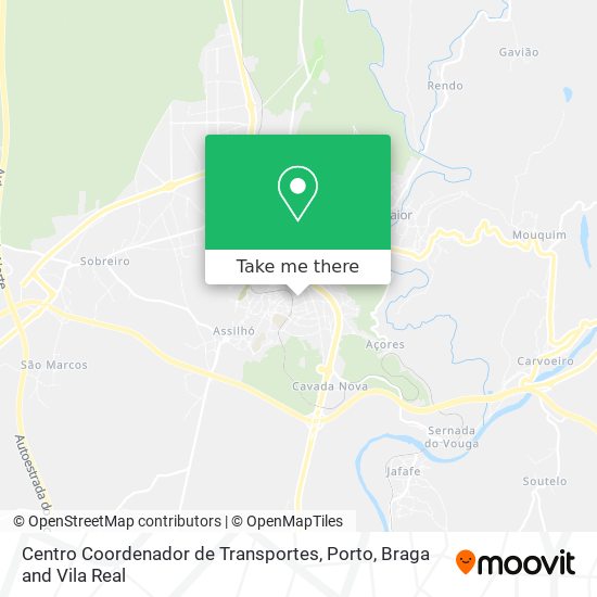 Centro Coordenador de Transportes mapa