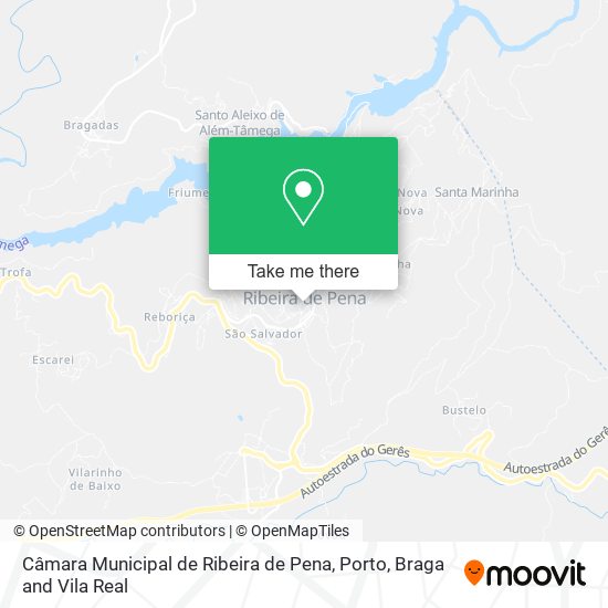 Câmara Municipal de Ribeira de Pena map