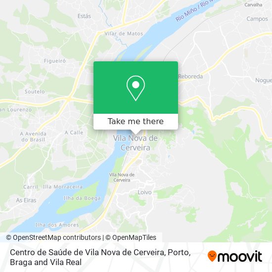 Centro de Saúde de Vila Nova de Cerveira map
