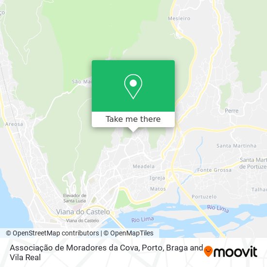 Associação de Moradores da Cova map