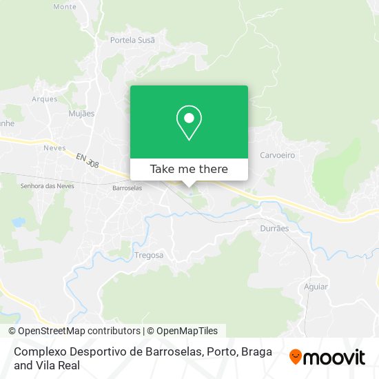 Complexo Desportivo de Barroselas mapa