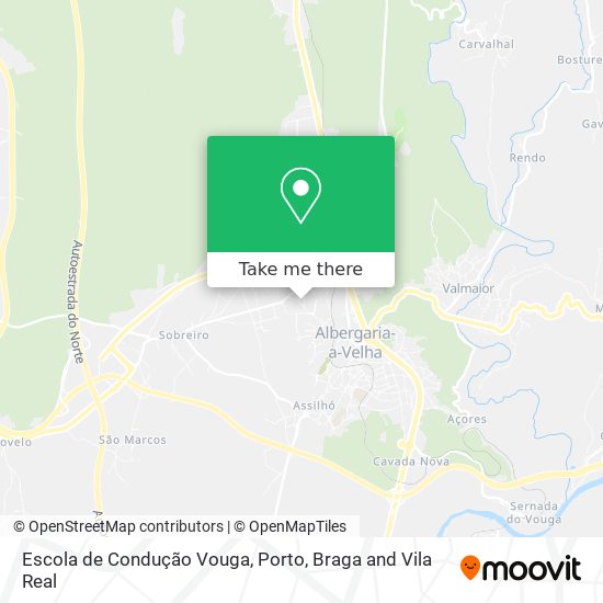 Escola de Condução Vouga mapa