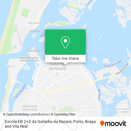 Escola EB 2+3 da Gafanha da Nazaré map